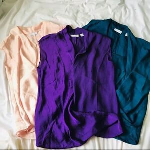 NYC • Surplice Front Wrap Business Blouse